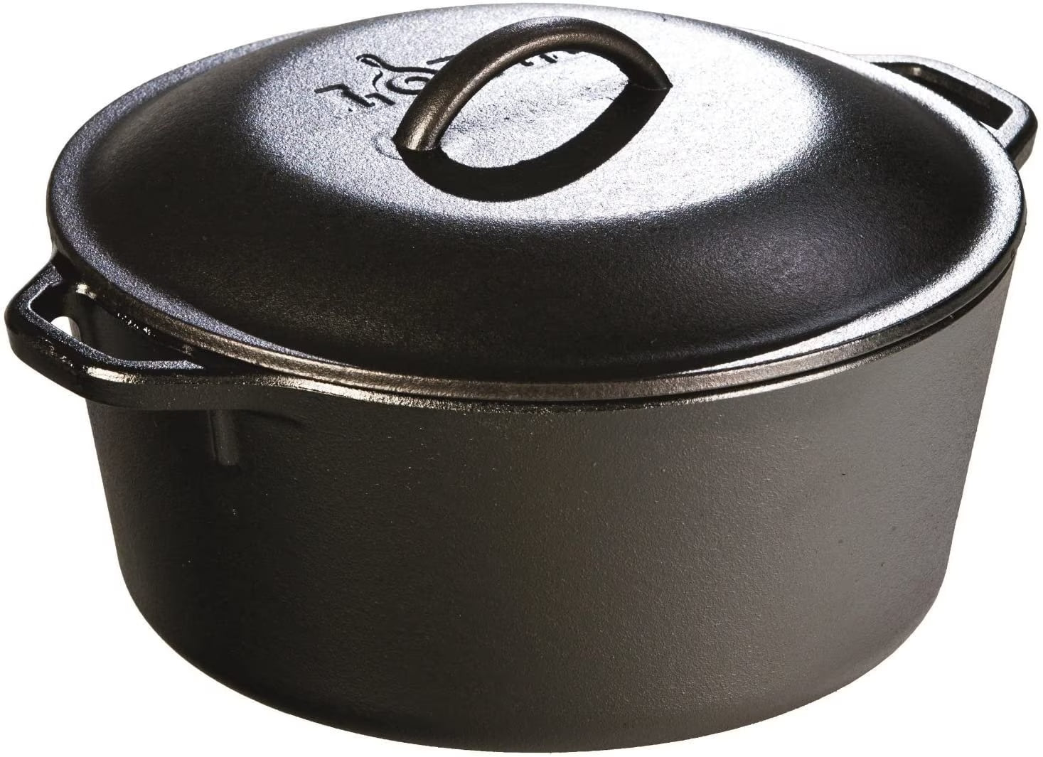 Pre-Seasoned Cast-Iron Dutch Oven with Dual Handles 5-Quart O762185