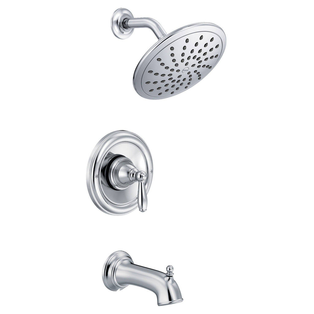 Chrome Tub and Shower Trim Kit with 8-Inch Rainshower Q570095