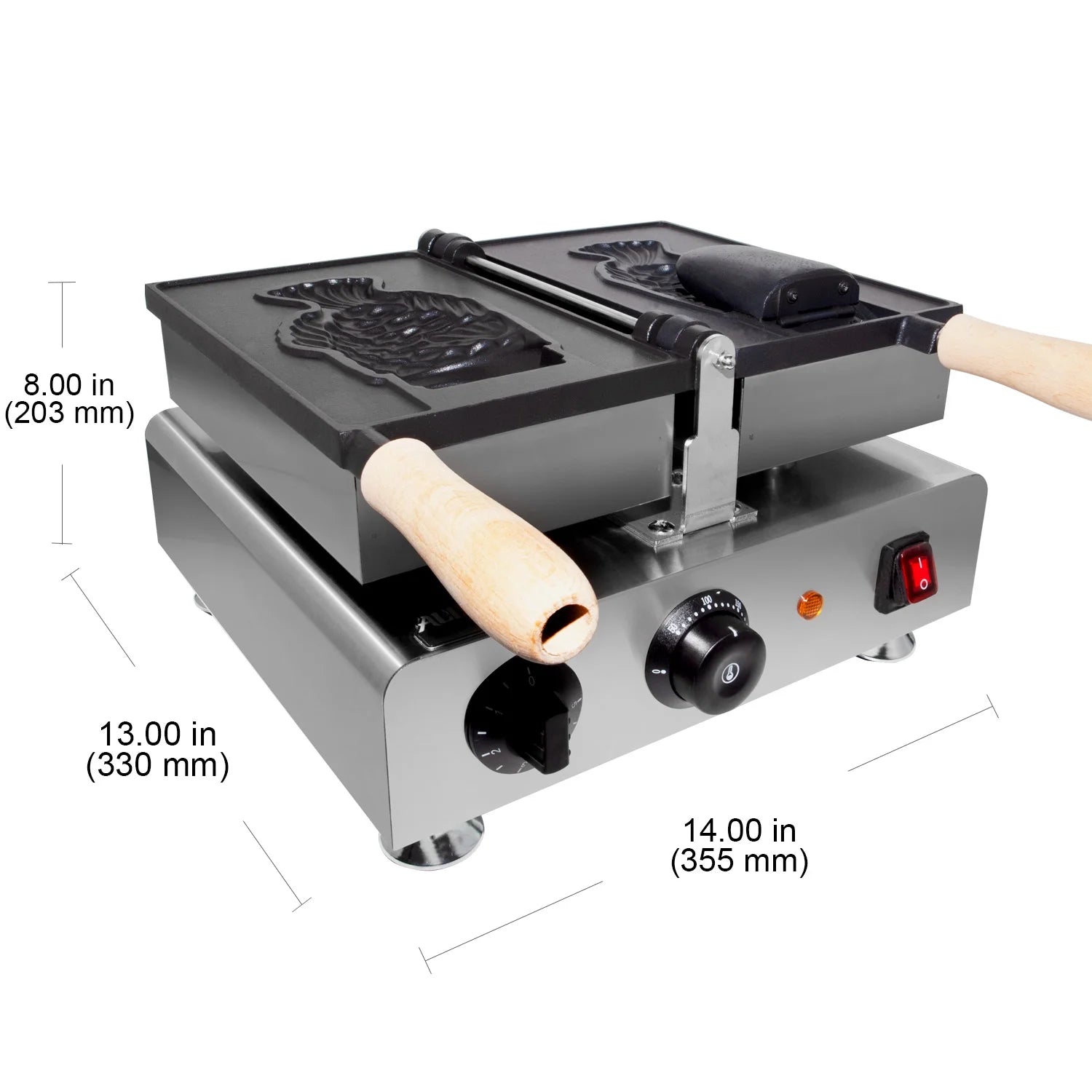 Nonstick Electric Taiyaki Fish Waffle Maker C277