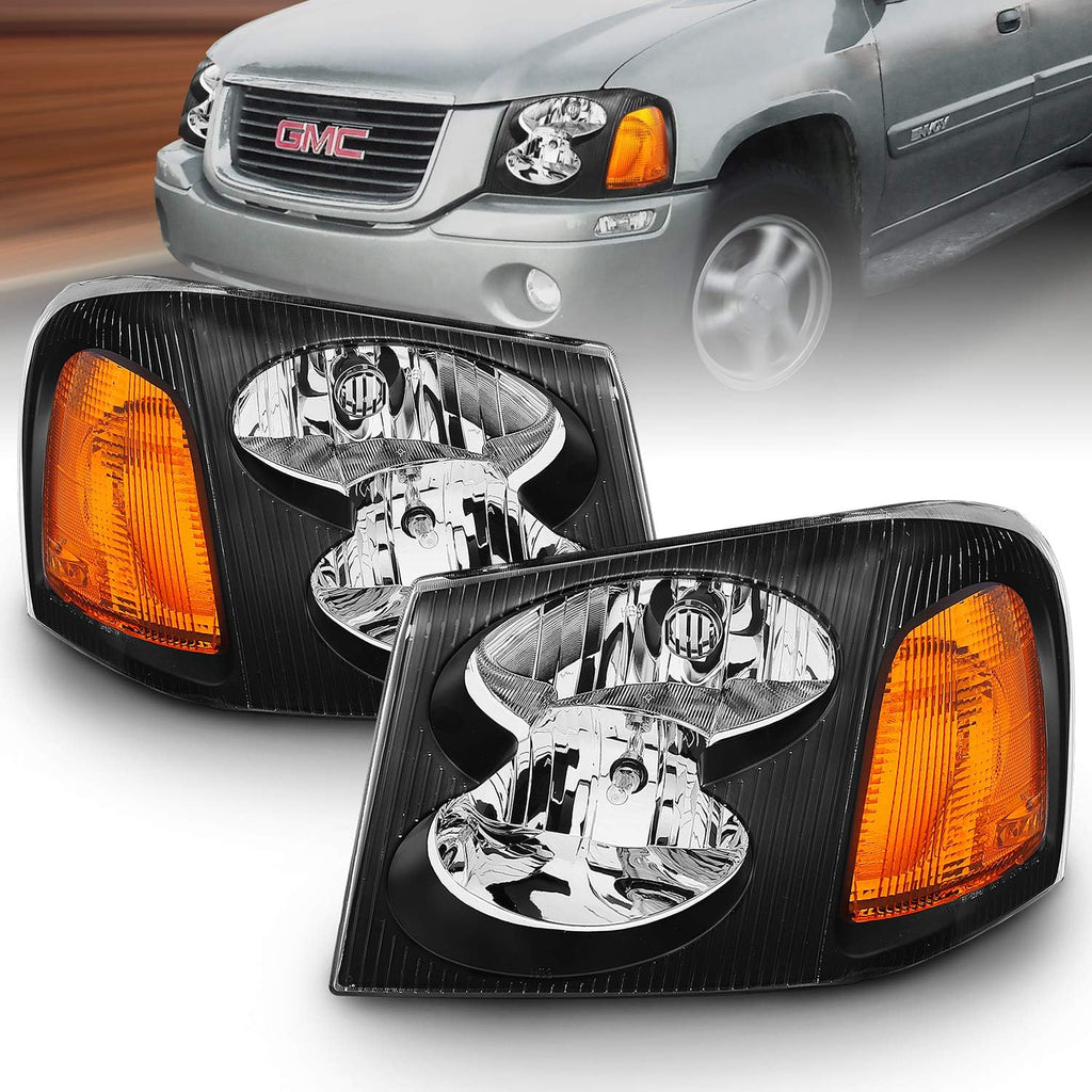 Black Replacement Headlights Set N8938