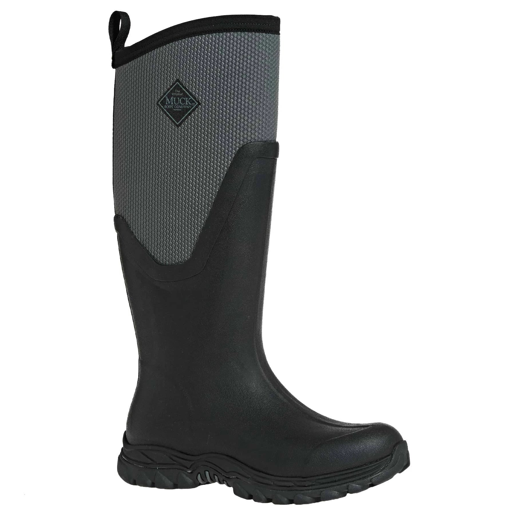 Grey Tall Work Boots U5033