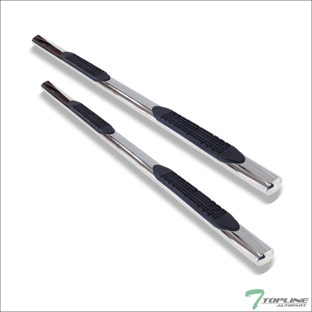 Oval Polished Stainless Steel Side Step Nerf Bars Running Boards S99978
