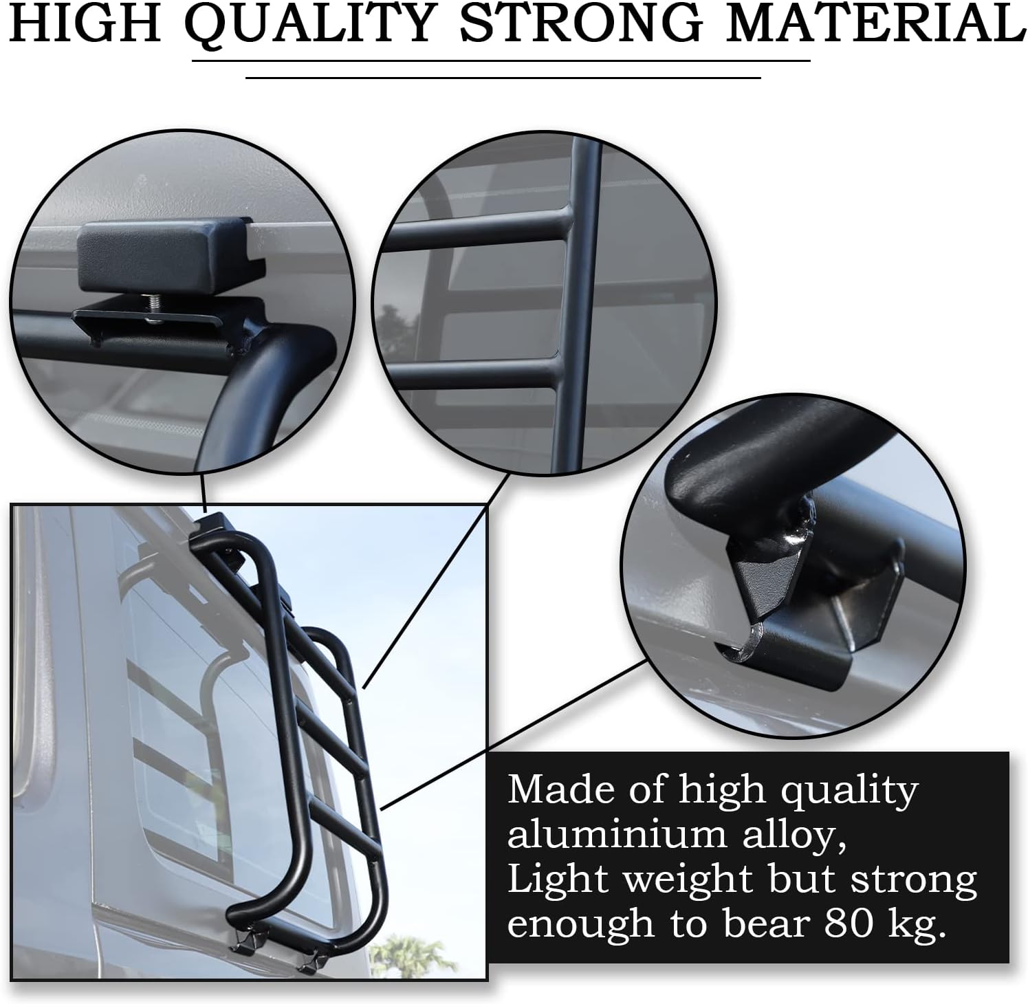 Aluminium Alloy Rear Window Ladder Car Body Functional Decoration Accessories W31093