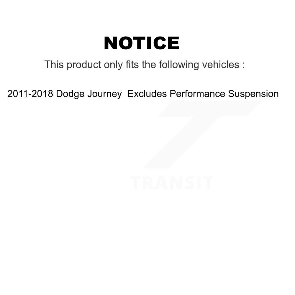 Rear Complete Shock Assembly And Link Kit For 2011-2018 Dodge Journey P1039