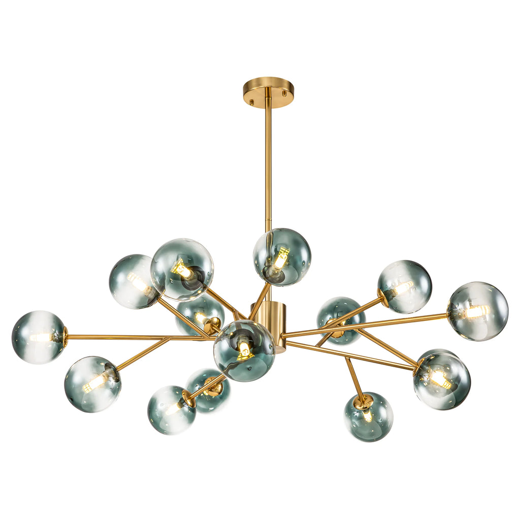 15-Light Glass Bubble Chandelier Y862689