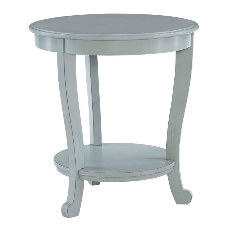 Gray Wood Accent Side Table X34109