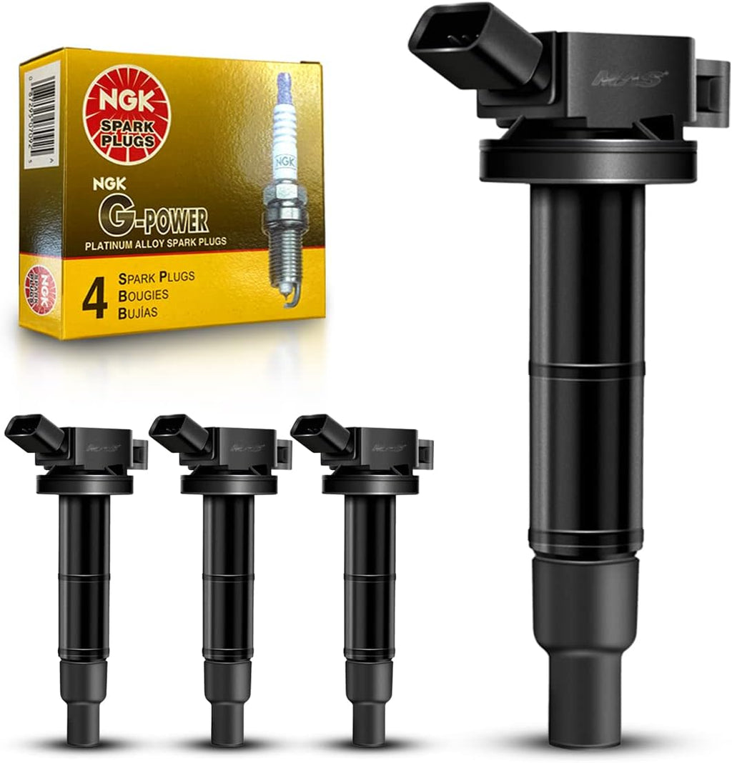 Ignition Coil and Platinum Spark Plug Set of Four I736658