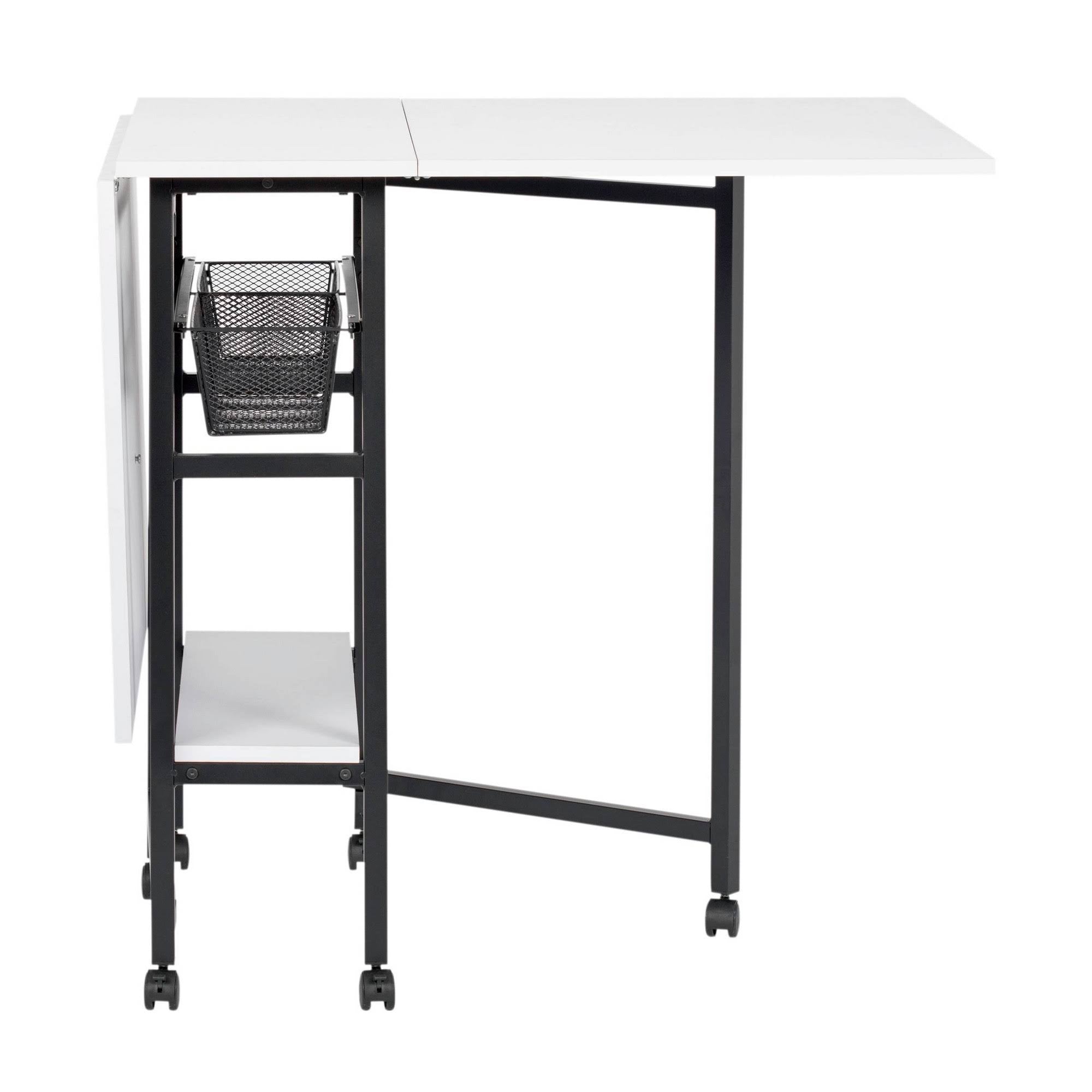 Standing Height Craft/Cutting Table with Baskets (36x22 H) F11616