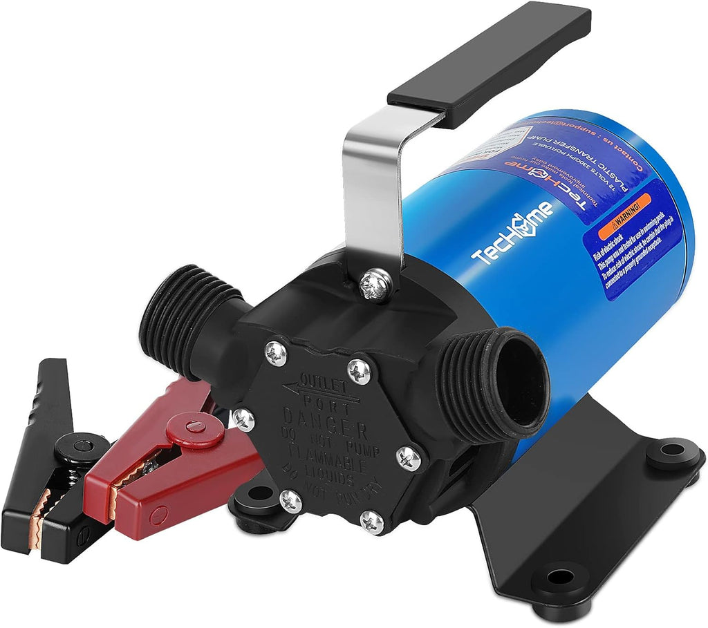 120V 1/2HP 1560GPH Cast Iron Portable Water Pump with Suction Strainer and Brass Connectors T513
