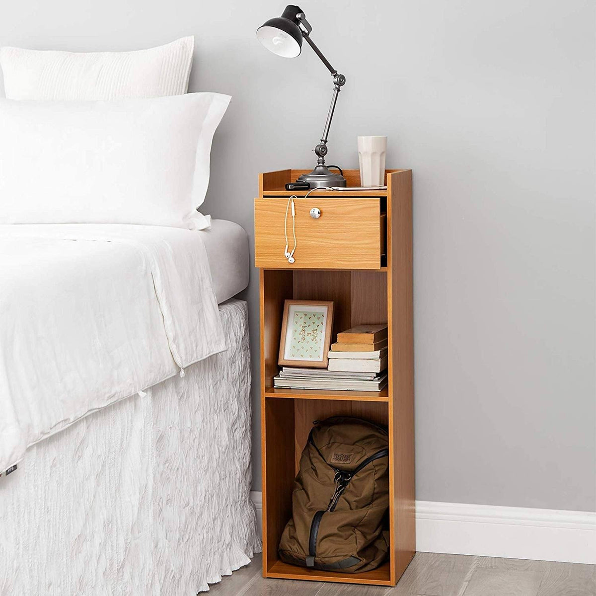 Extra Tall Bookcase Table White W5076