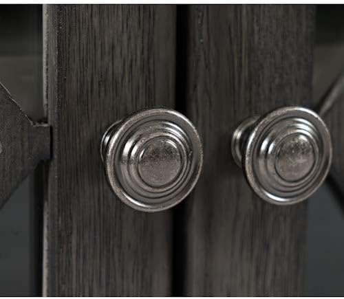 Grey Six Door Accent Cabinet E38706