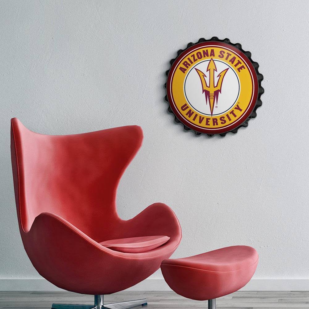 Yellow Bottle Cap Wall Sign N5168