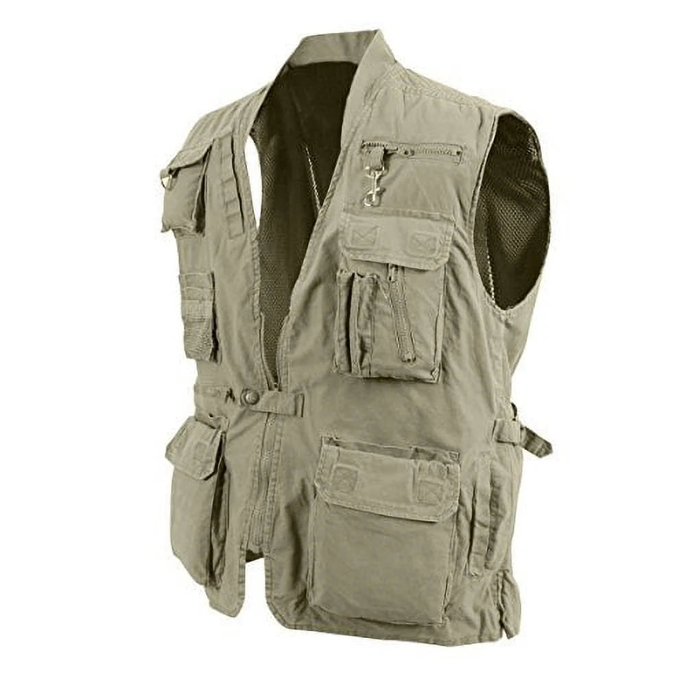Khaki Outback Vest Z4717