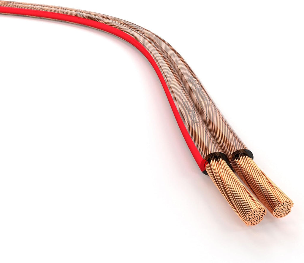 14 AWG Pure Copper Stereo Audio Speaker Wire, 100 feet, Pack of 2 F462