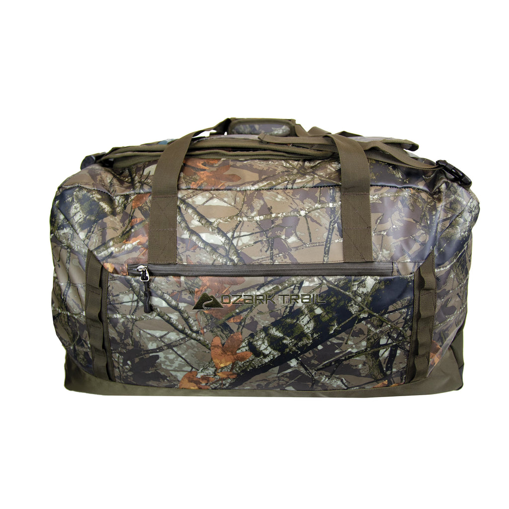 90L Packable All-Weather Duffel Bag with Convertible Backpack Straps, Camo D888