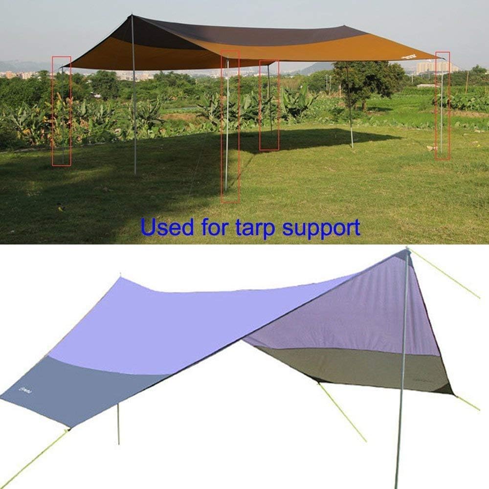Adjustable 4 Section Steel Tent Tarp Poles I98006