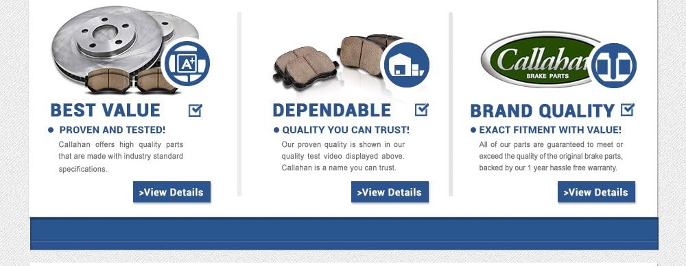 2 Rotors + Metallic Brake Pads + Hardware Pack of 2 U223