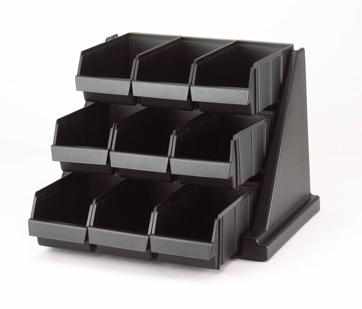 9 Bins Black Organizer Rack J1770