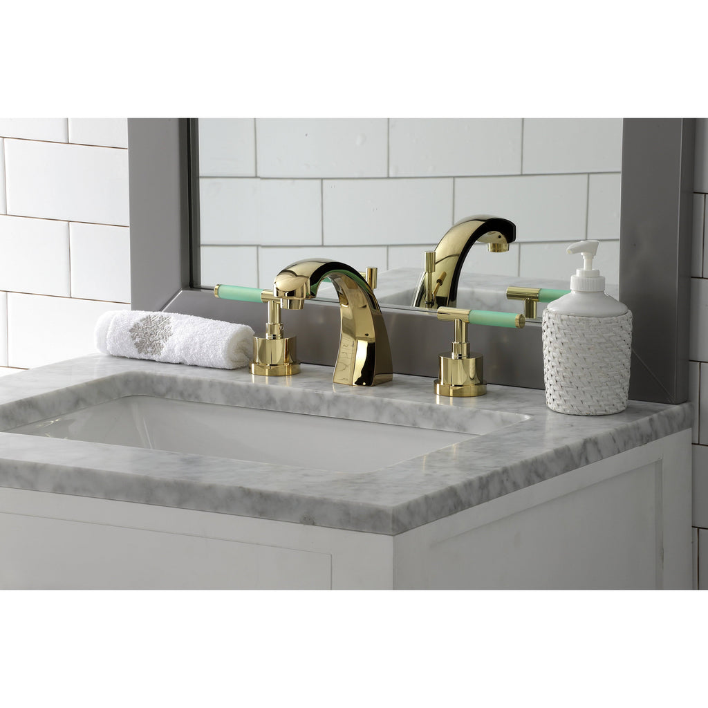 Brushed Nickel Widespread Bathroom Faucet H881134
