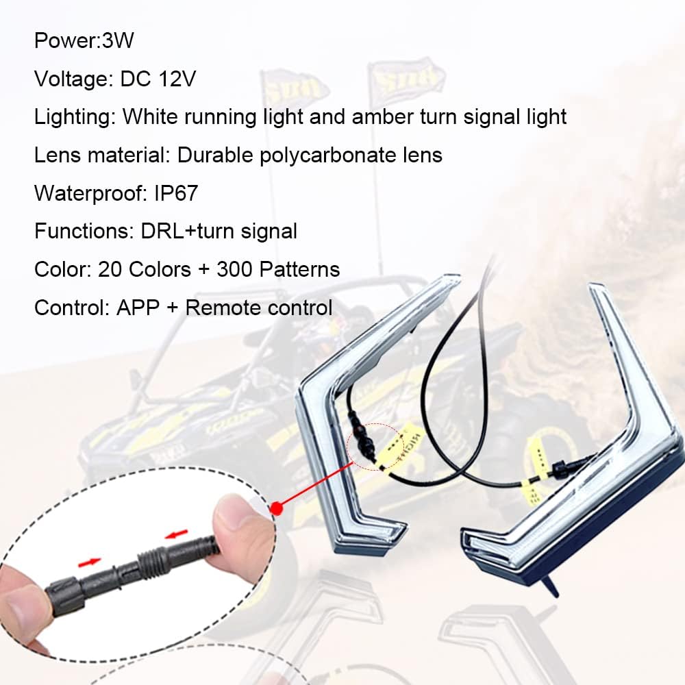 LED Turn Signal Light Kit for POLARIS RZR XP 4 1000 S8424