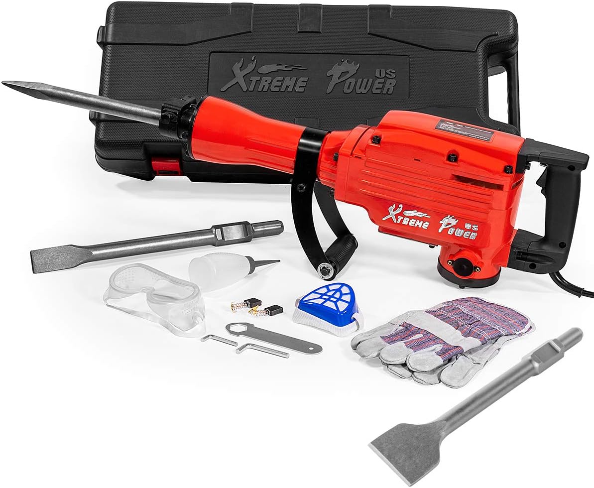 Electric Demolition Concrete Breaker Jack Hammer with Chisel Bits Z10029