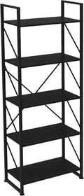 5 Tier Industrial Ladder Shelf Bookcase F3318