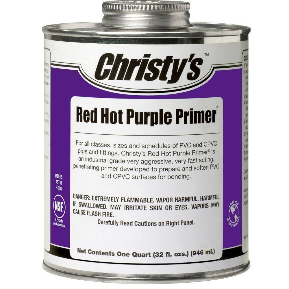 32 oz Red Hot Purple Primer for PVC CPVC (Case of 12) N1991