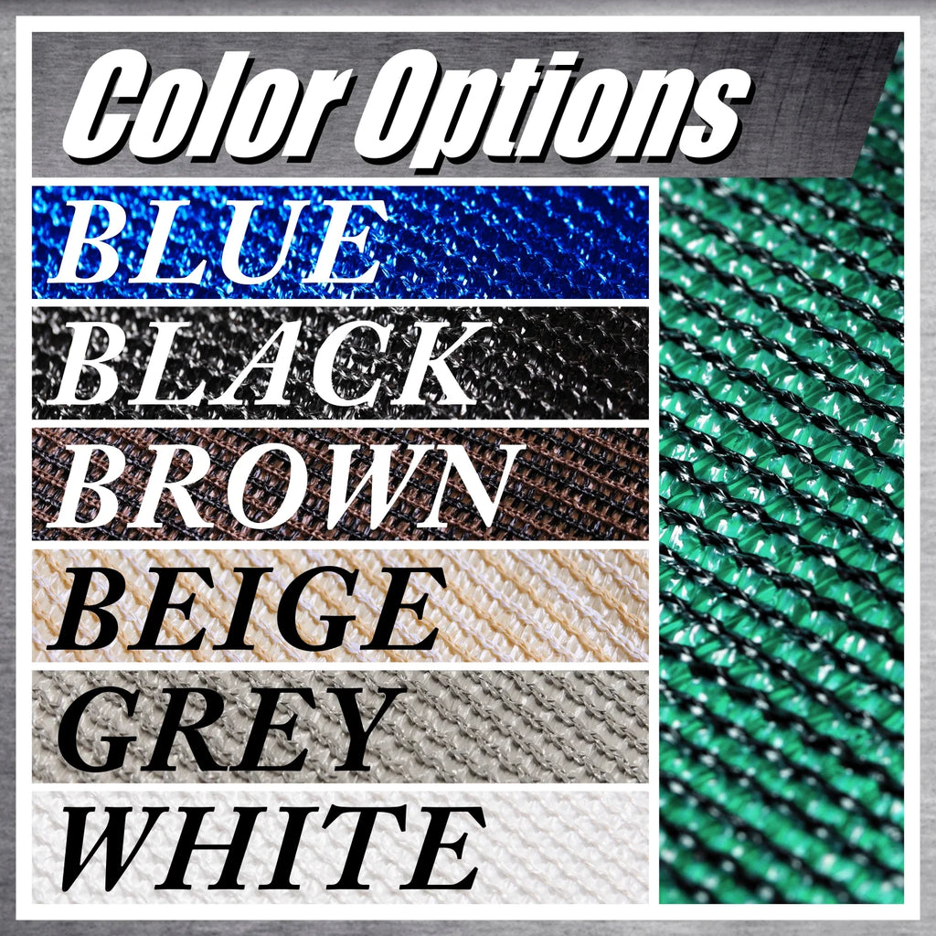Green Fence Privacy Screen Windscreen Shade Fabric Cloth HDPE with Grommets M4527