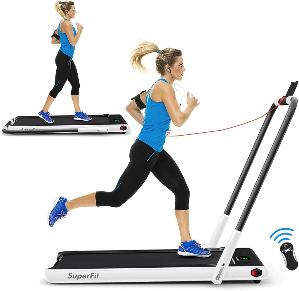 2 in 1 Folding Treadmill with APP Control and LED Display O863701