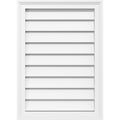 32x22W x 22x22H PVC Gable Vent with Brickmould W30733