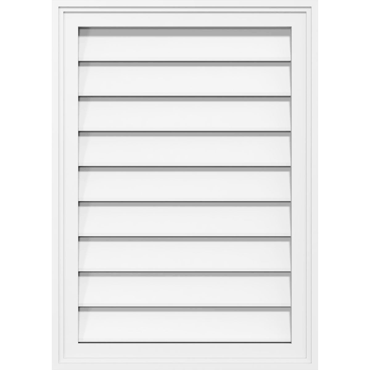 32x22W x 22x22H PVC Gable Vent with Brickmould W30733