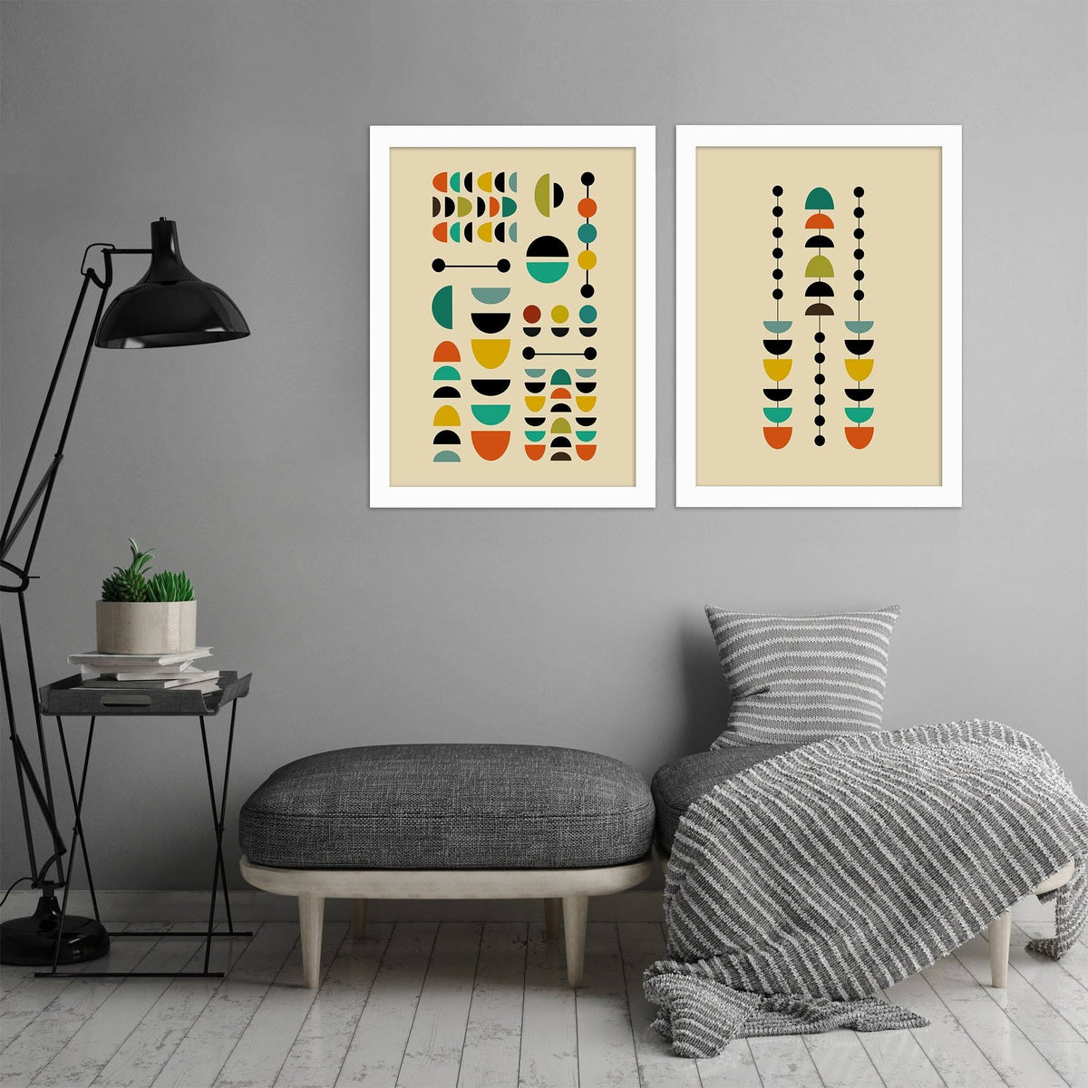 White Framed Print Set F741