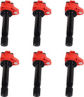 Set of 6 Direct Ignition Coil Compatible with Honda Acura 3.5L V6 G510