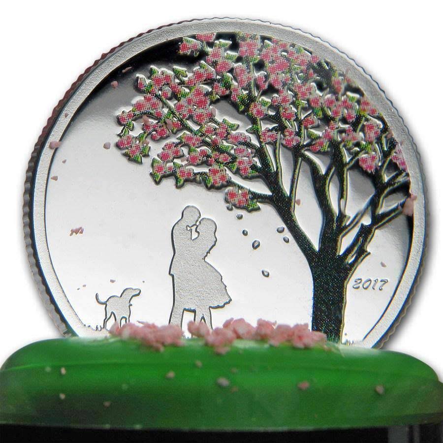 1/10 oz Silver Cherry Blossom Globe B25066