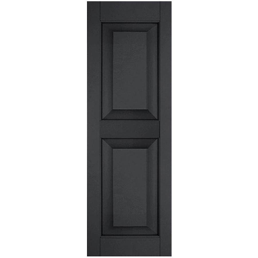 Black Raised Panel Shutters Pair O331255