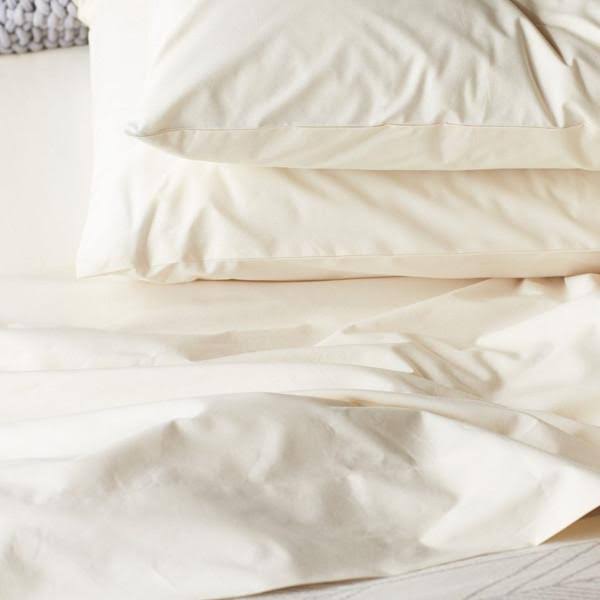 Organic 300 Percale Duvet Cover, Full/Queen - Pewter R621