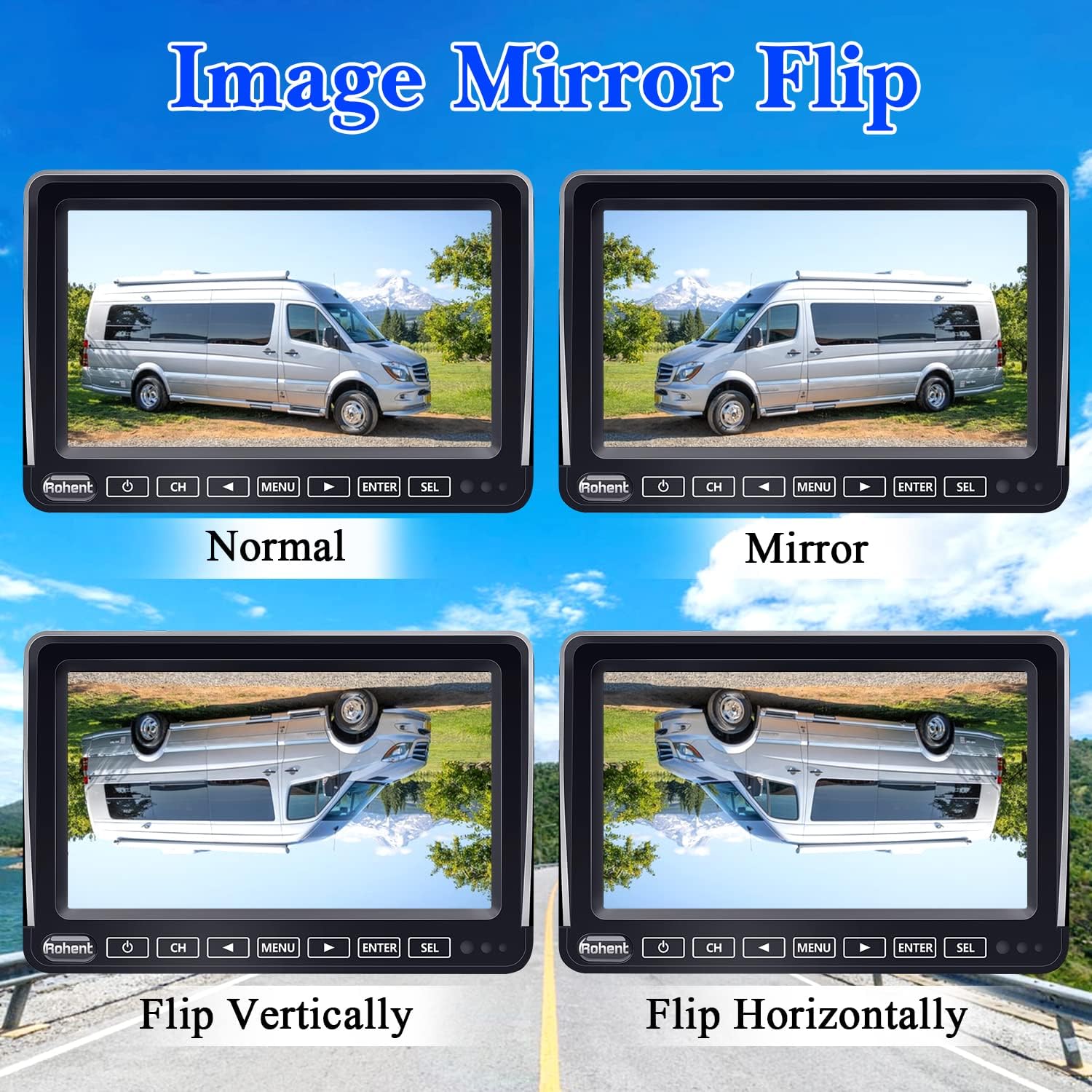 Wireless Backup Camera System with 7 Inch Touch Monitor M47733