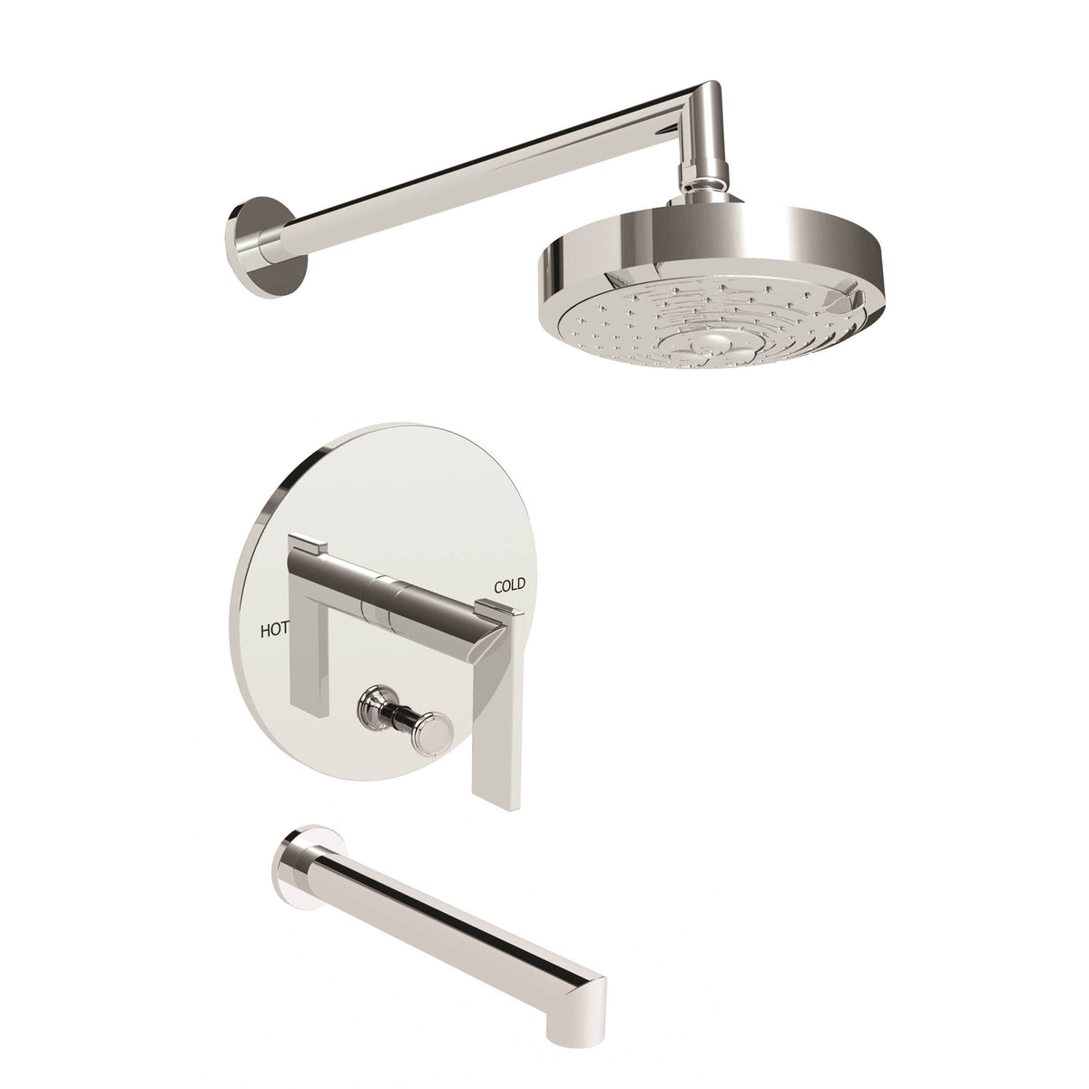 Polished Chrome Balanced Pressure Tub and Shower Trim Set B97336