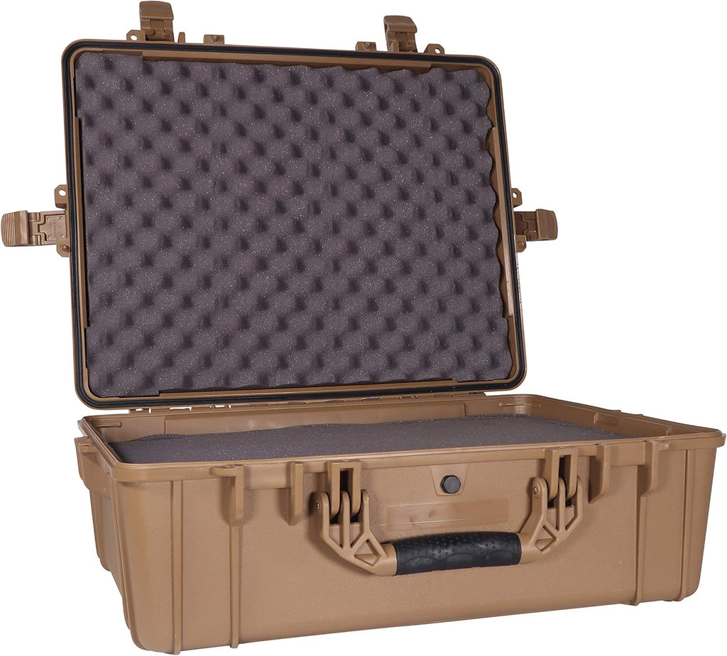 Black Waterproof Hardshell Dry Box Cargo Trunk Storage with Foam X7339