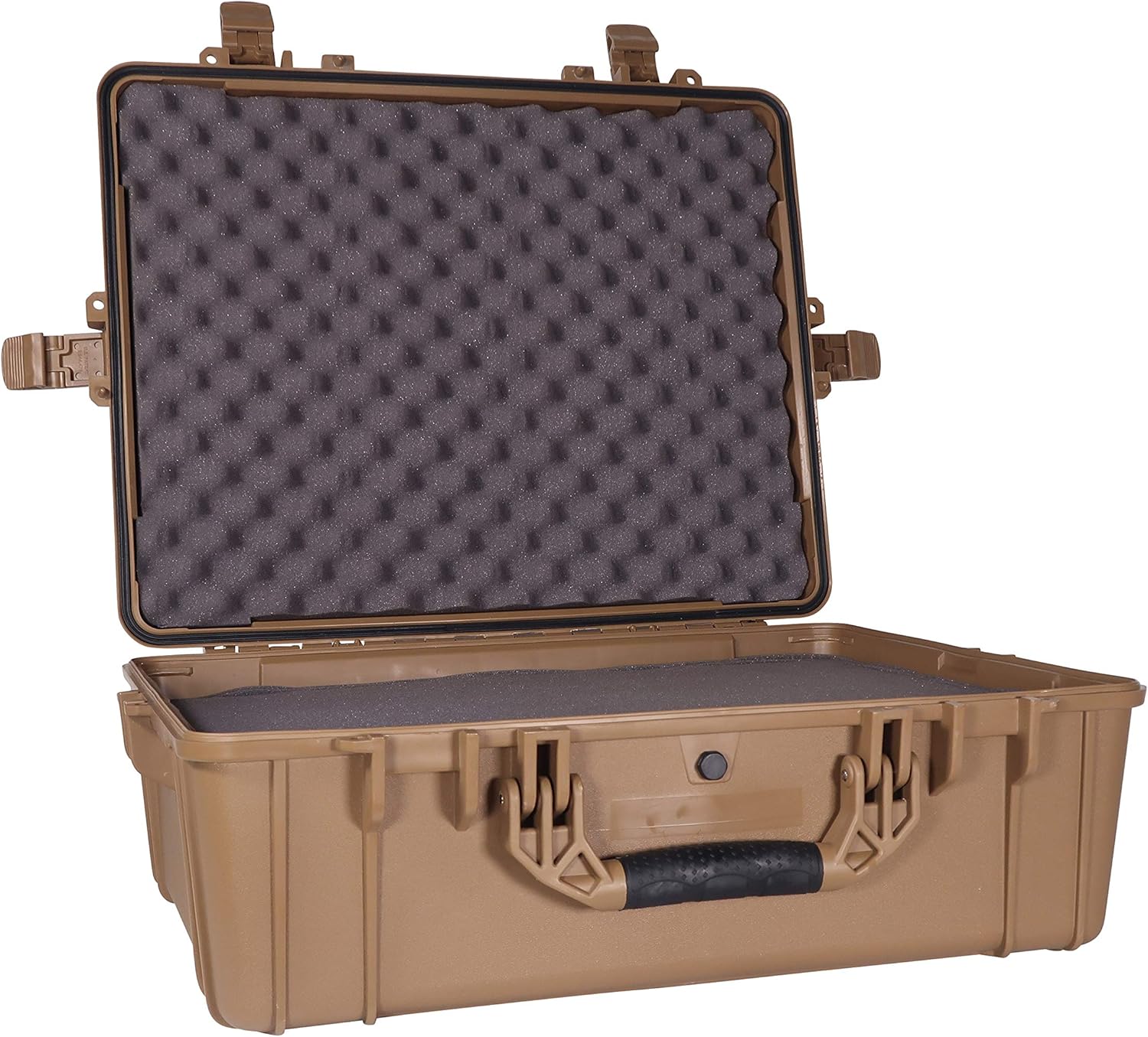 Black Waterproof Hardshell Dry Box Cargo Trunk Storage with Foam X7339