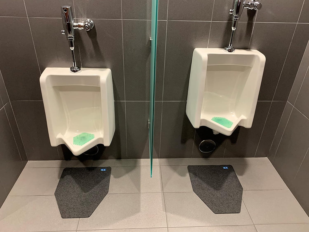Disposable Urinal Mats, Charcoal, Case of 6 Pack of 2 S382875