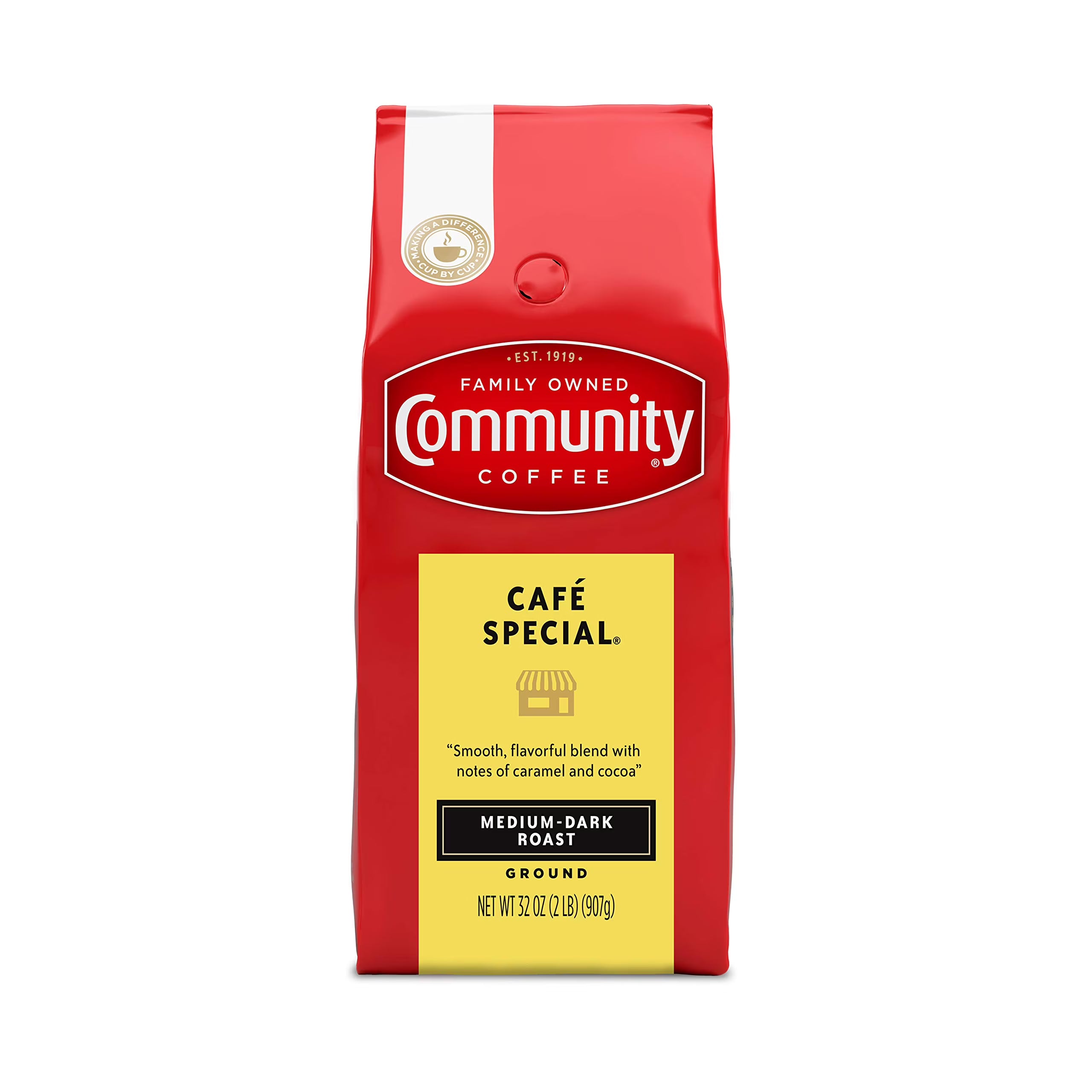 Medium Dark Roast Ground Coffee, 32 Ounce Bag M106