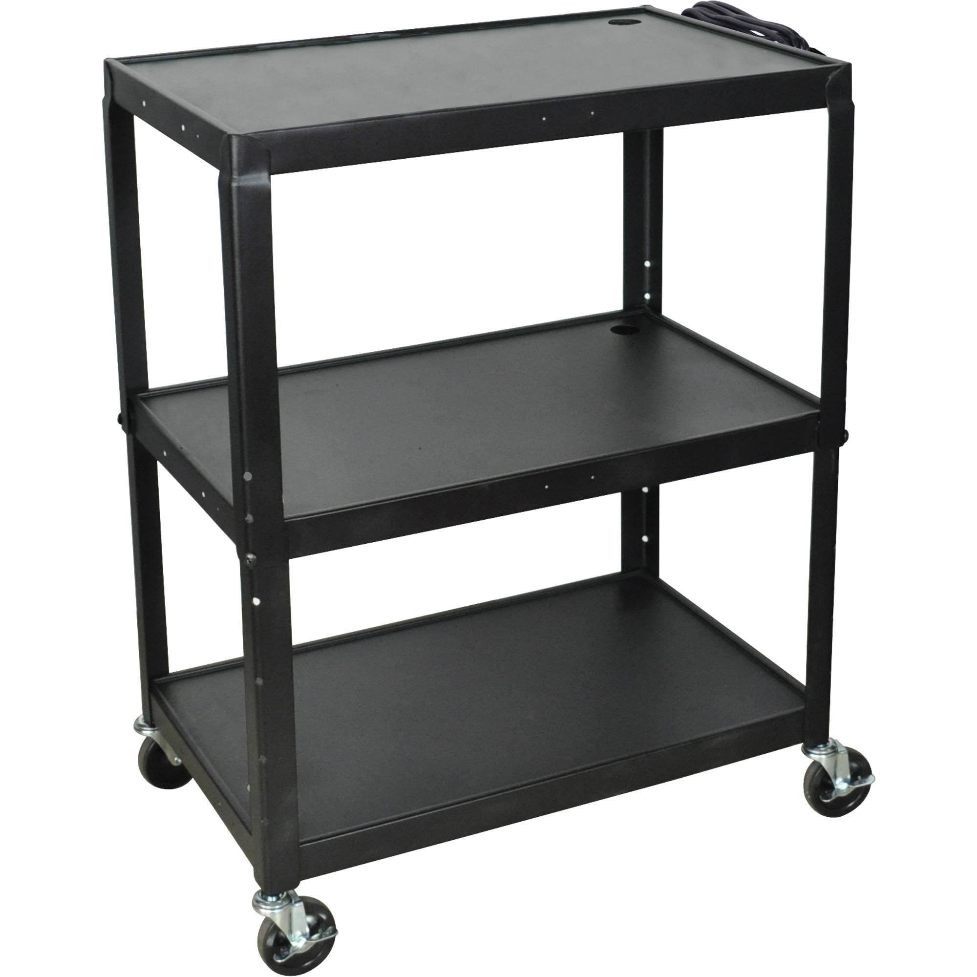 Steel Adjustable Height Extra Large AV Cart R47842