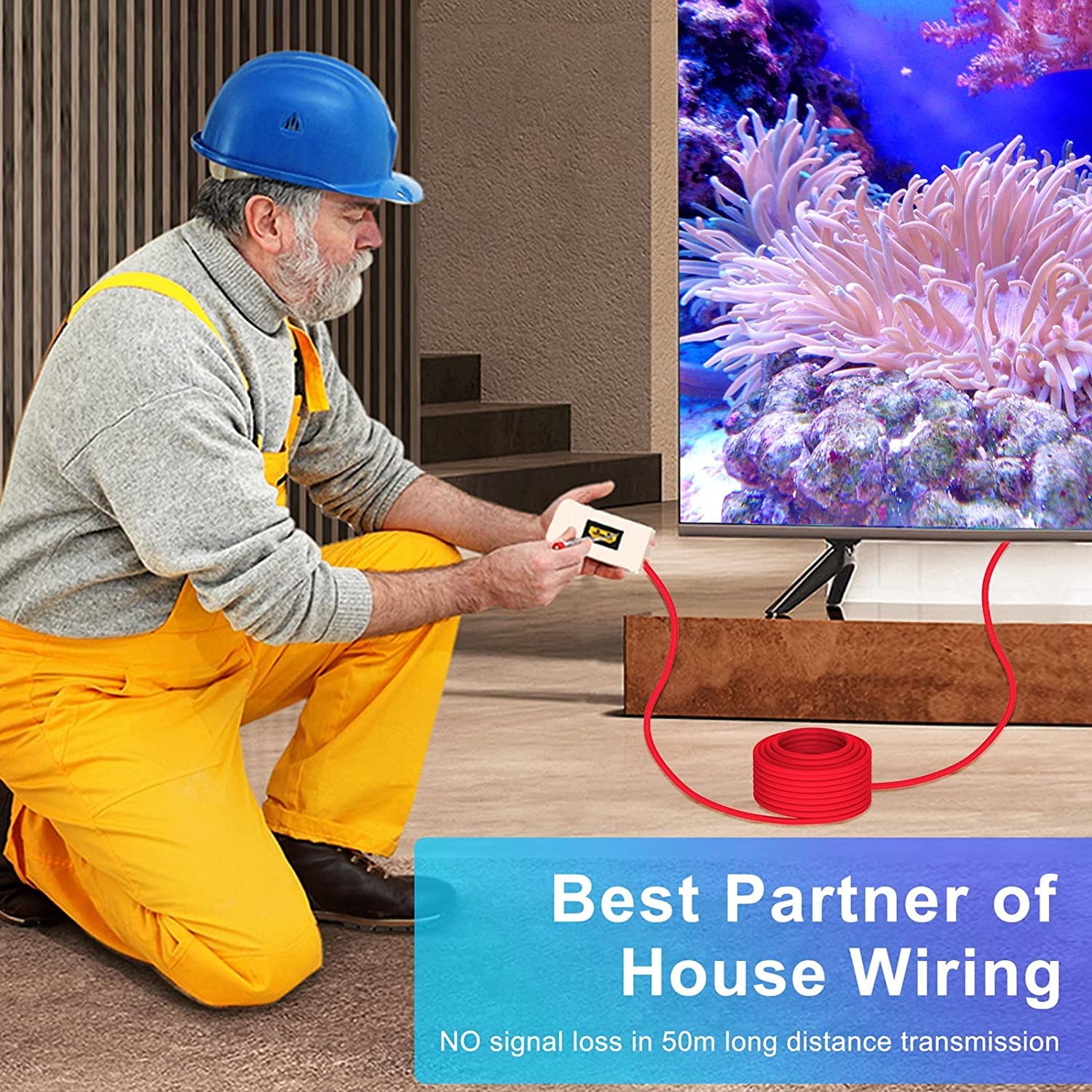 8K HDMI 2.1 Fiber Optic Cable, 328FT/100M W2579