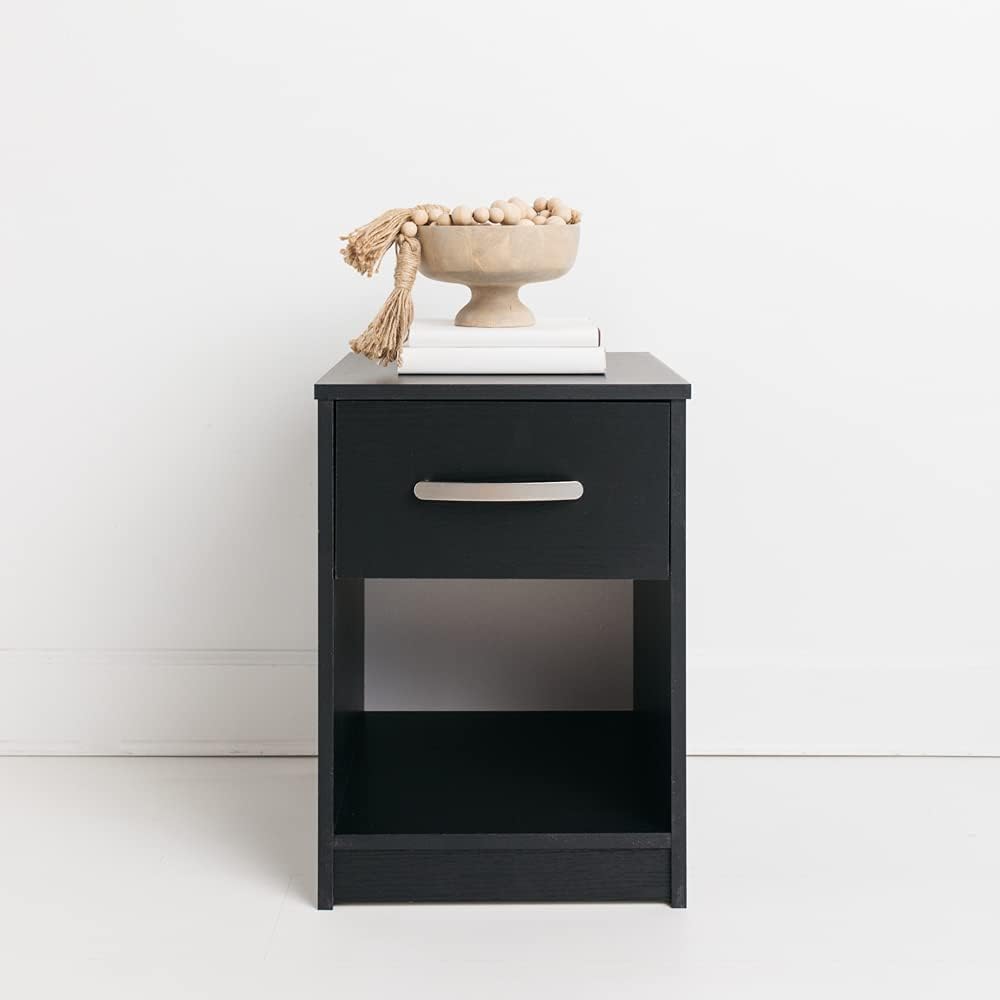 Vintage Gray One Drawer Night Stand Z2284