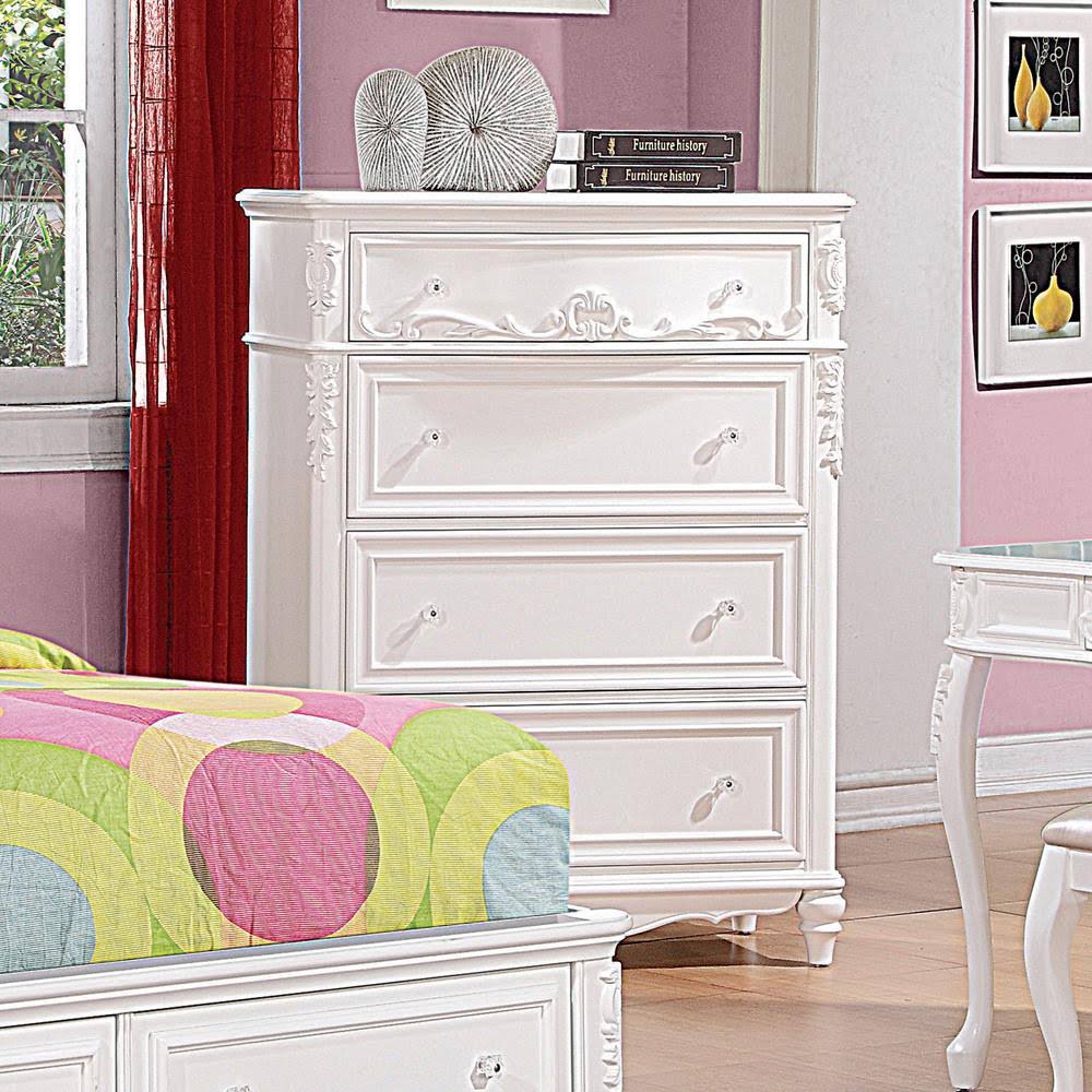 White Vanity Stool V474257