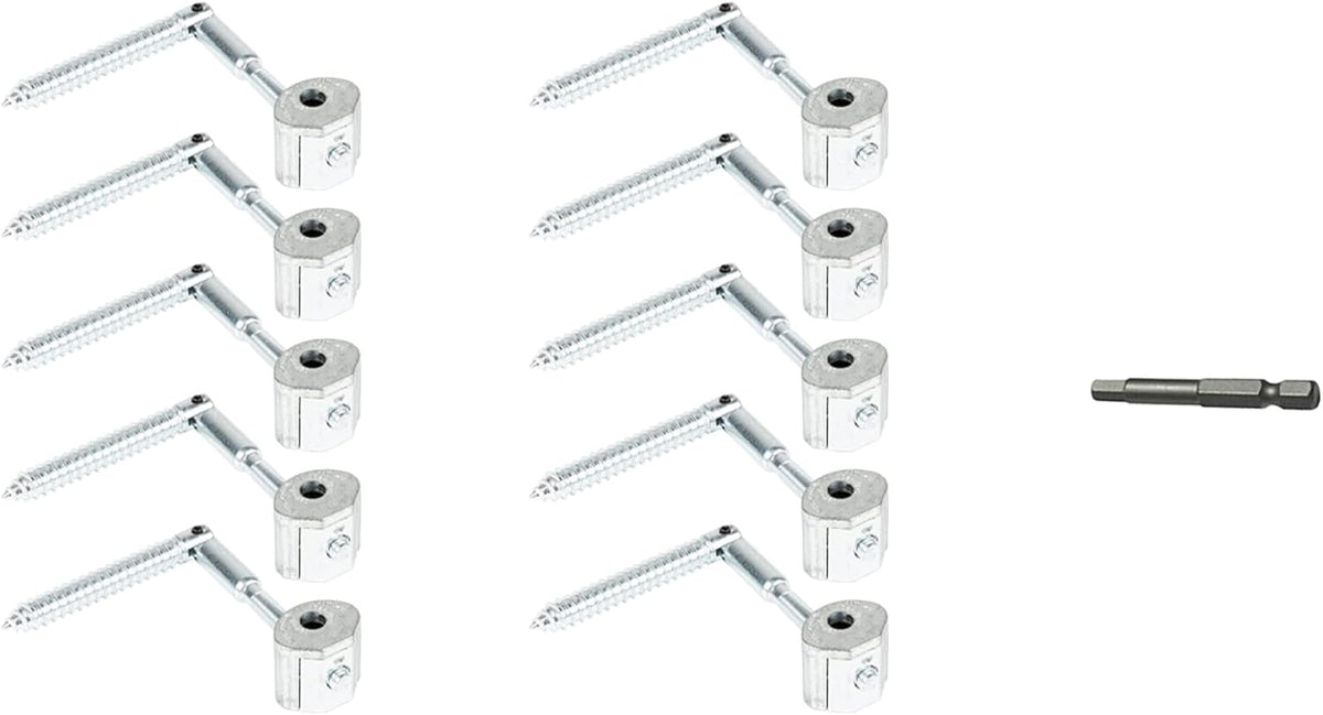 40 Pack Angled Railbolt with 5mm Hex Bit R131125