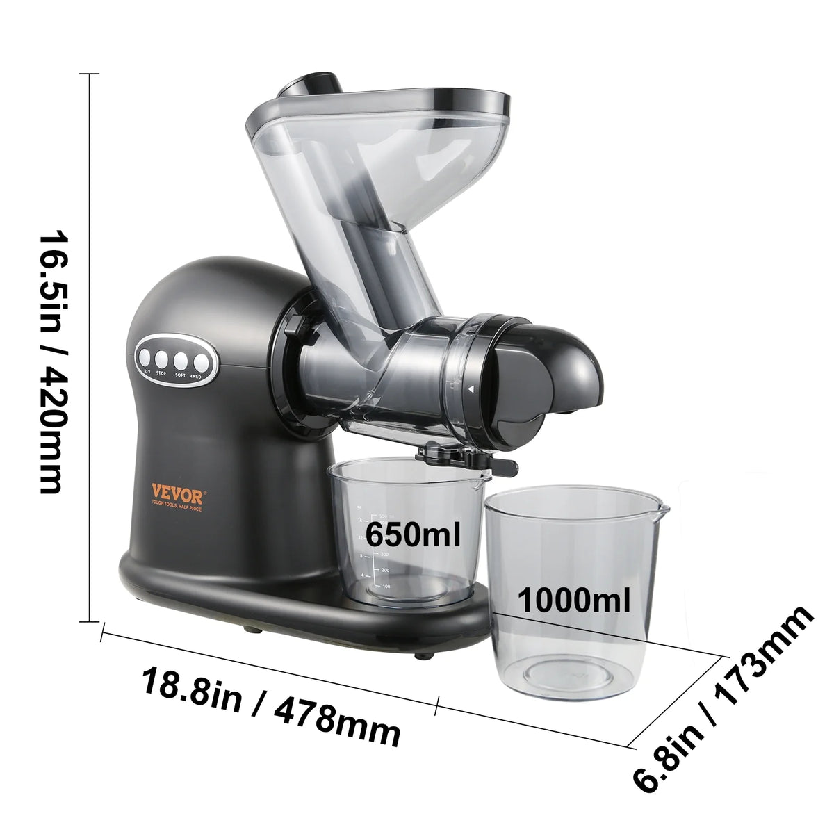 Masticating Slow Juicer Electric Cold Press T272