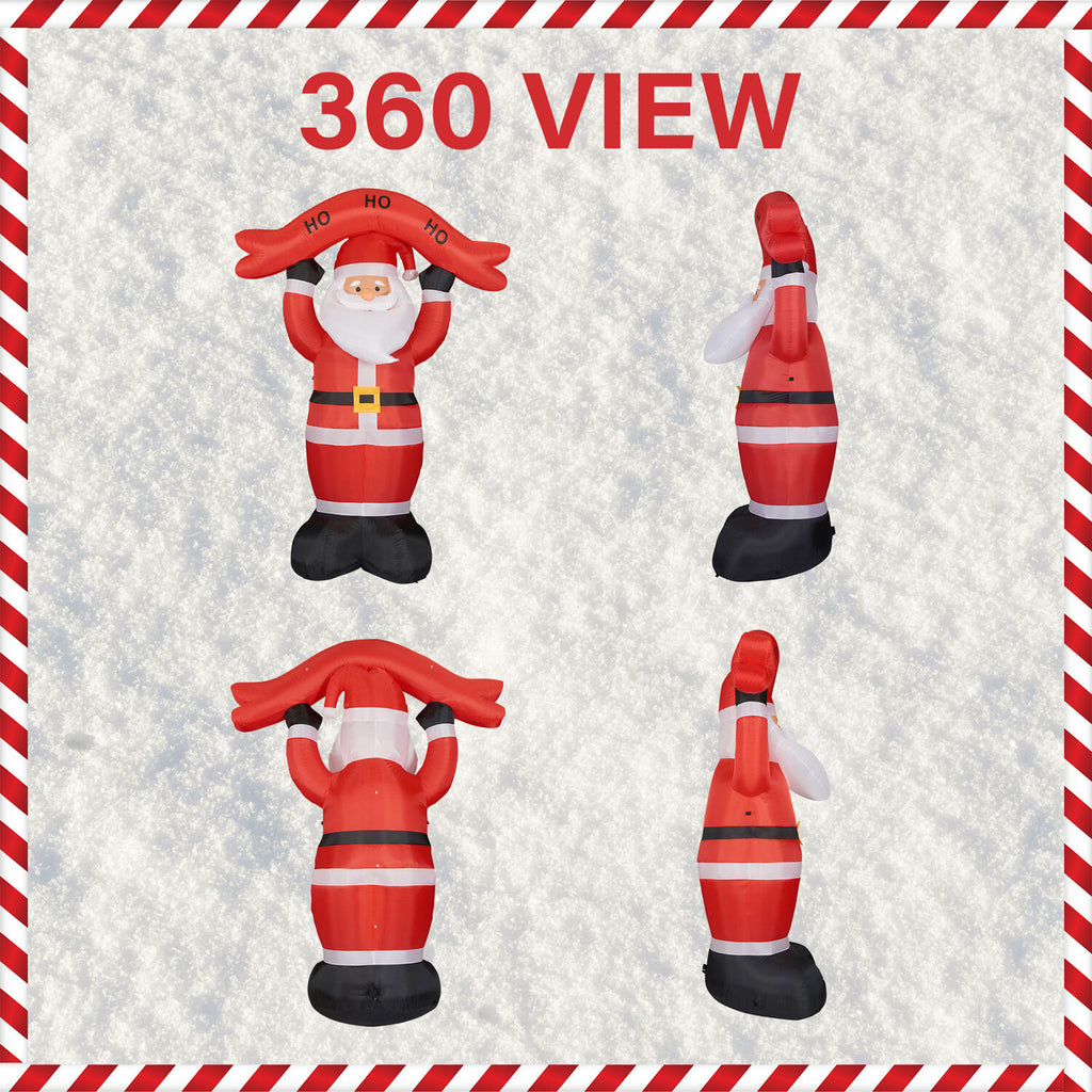 Tall Santa Yard Inflatable with Lights and Storage Bag 120" V262365