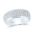 14kt White Gold Diamond Pave Band Ring Size 10 K40769